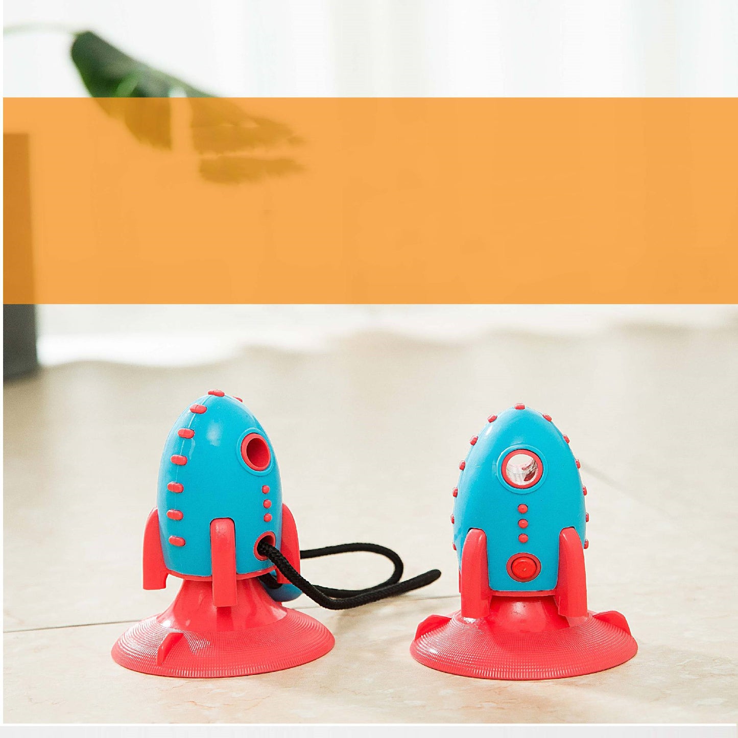 Leaking Food Bite-Resistant Rocket Toy