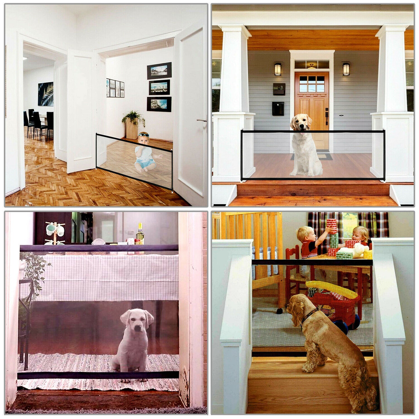 Pet Safety Mesh Fence Gate